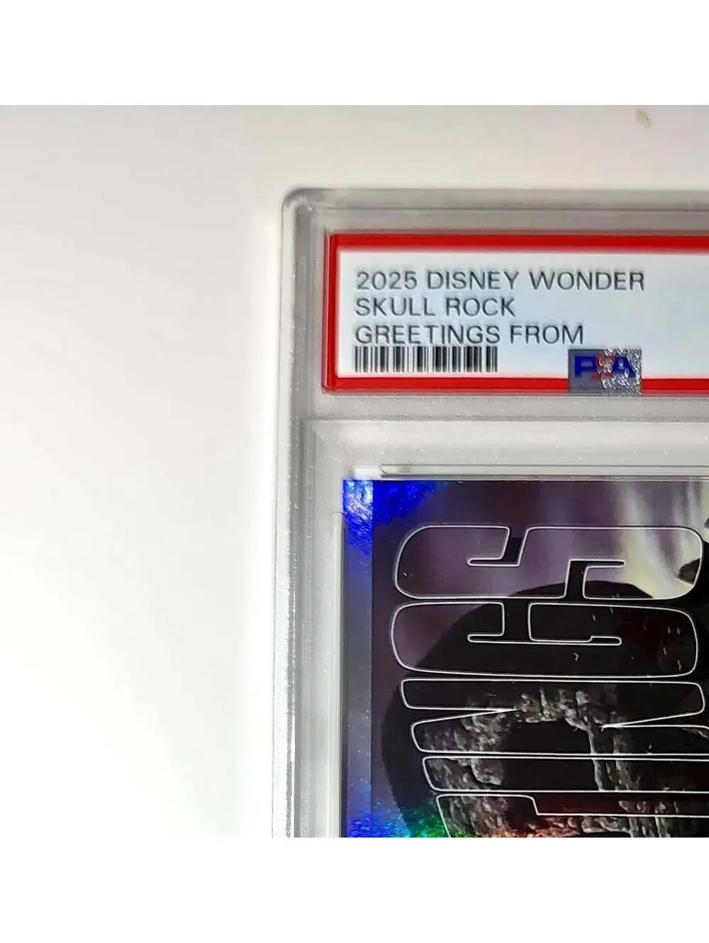 Skull Rock 2025 Topps Disney Wonder #GF-16 Greetings From Card Peter Pan PSA 10